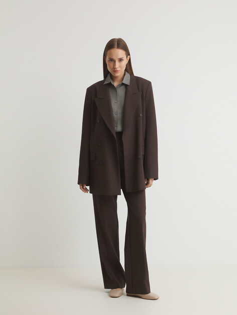 Женская рубашка MAISON DAVID, Артикул MLY2115, серый | 3611705. Ракурс 2