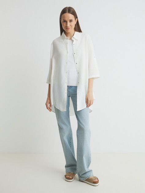 Женская рубашка MAISON DAVID, Артикул MLY2116-1, белый | 3611730. Ракурс 2