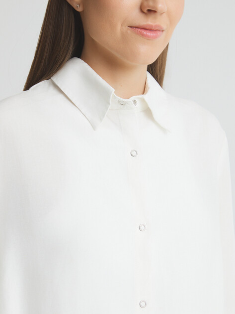 Женская рубашка MAISON DAVID, Артикул MLY2116-1, белый | 3611730. Ракурс 3