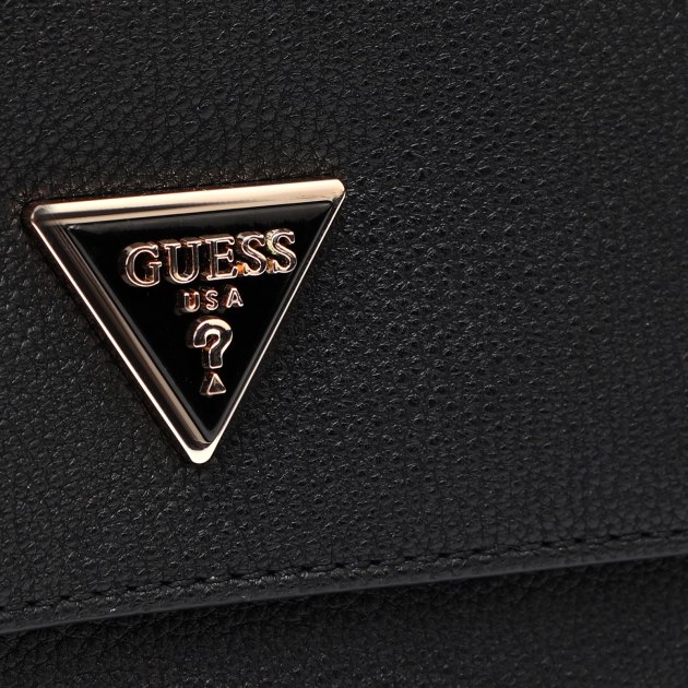 Женская сумка через плечо GUESS MERIDIAN FLAP CROSSBODY, Артикул HWBG8778200, черный | 3618218. Ракурс 4