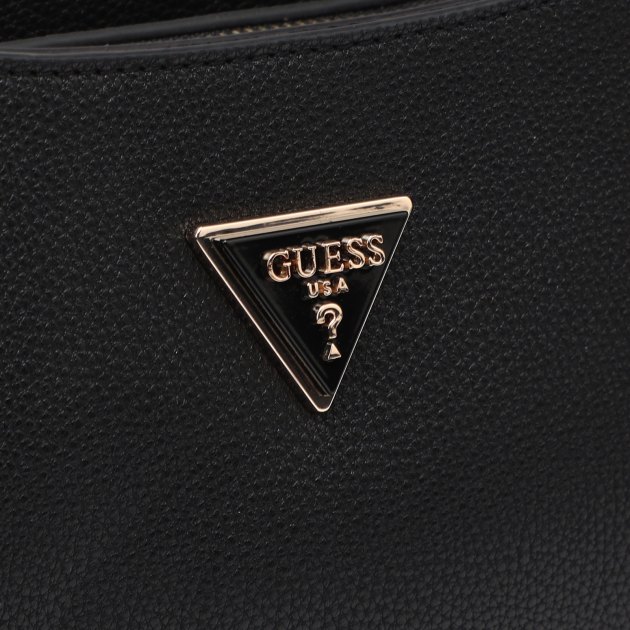 Женская сумка  GUESS MERIDIAN MINI TP ZP SHOULDR BG, Артикул HWBG8778720, черный | 3618226. Ракурс 4