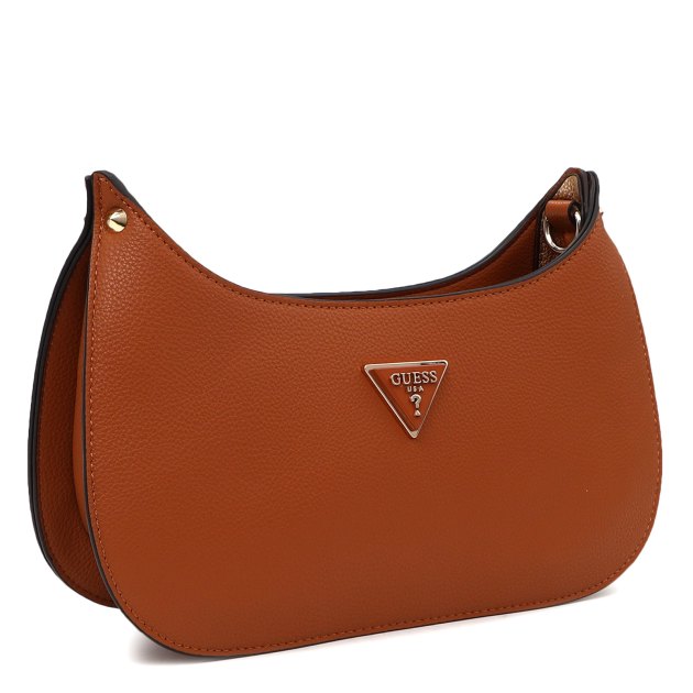 Женская сумка  GUESS MERIDIAN MINI TP ZP SHOULDR BG, Артикул HWBG8778720, светло-коричневый | 3618227. Ракурс 2