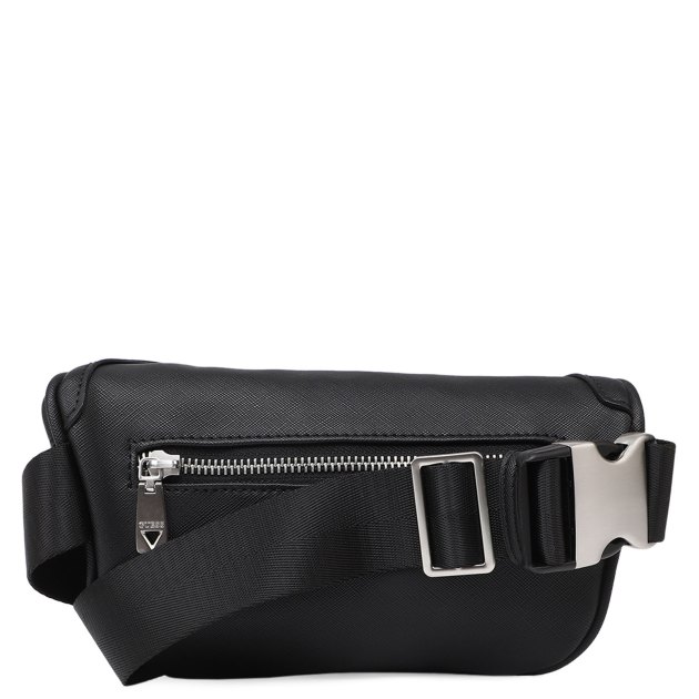 Мужская поясная сумка GUESS CRTSA SFNO ECO CMPCT BUM BAG, Артикул HMECSAP3332, черный | 3620149. Ракурс 3