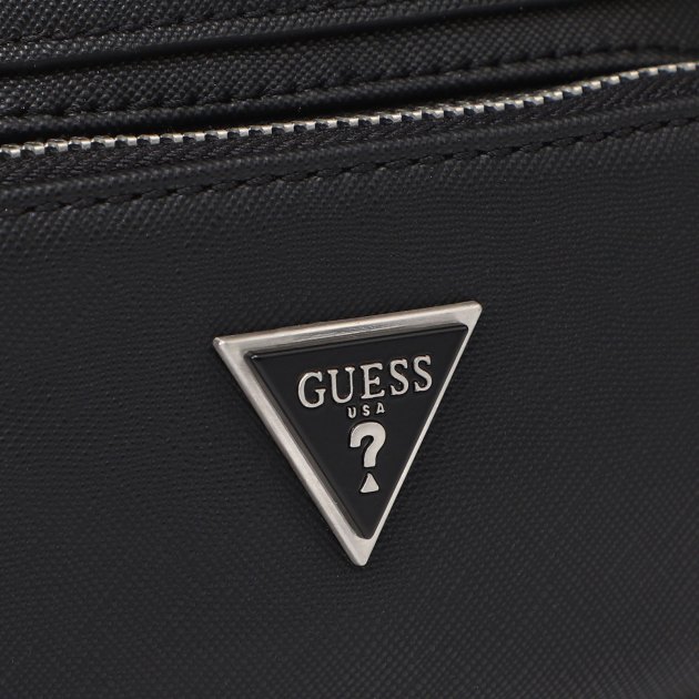 Мужская поясная сумка GUESS CRTSA SFNO ECO CMPCT BUM BAG, Артикул HMECSAP3332, черный | 3620149. Ракурс 4