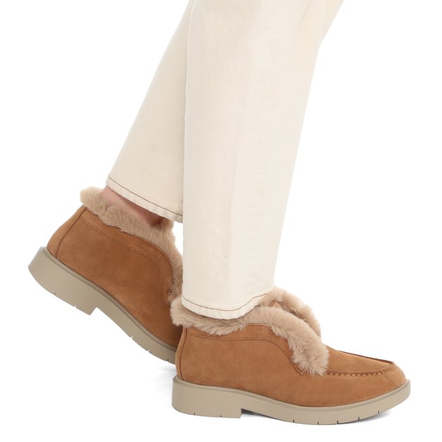 Женские высокие лоферы GEOX D SPHERICA EC1, Артикул D36QRD, серо-бежевый | 3622157. Ракурс 4