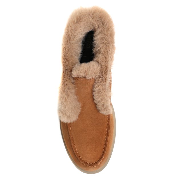 Женские высокие лоферы GEOX D SPHERICA EC1, Артикул D36QRD, серо-бежевый | 3622157. Ракурс 2