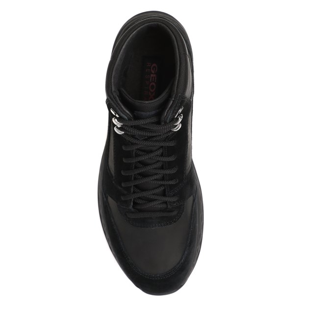 Мужские высокие кроссовки GEOX U STERRATO B ABX, Артикул U36F0B, черный | 3622181. Ракурс 2