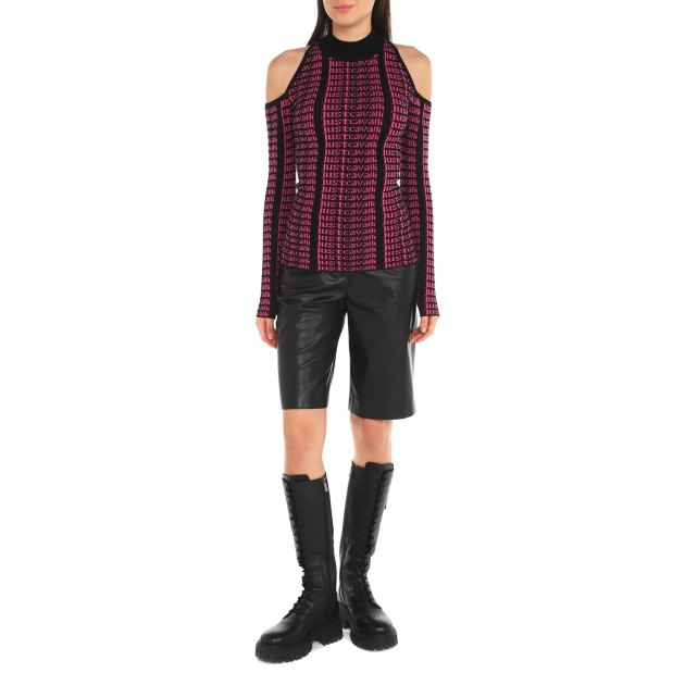 Женский джемпер JUST CAVALLI, Артикул 75PAFM08, фуксия | 3622701. Ракурс 4