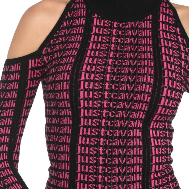 Женский джемпер JUST CAVALLI, Артикул 75PAFM08, фуксия | 3622701. Ракурс 3