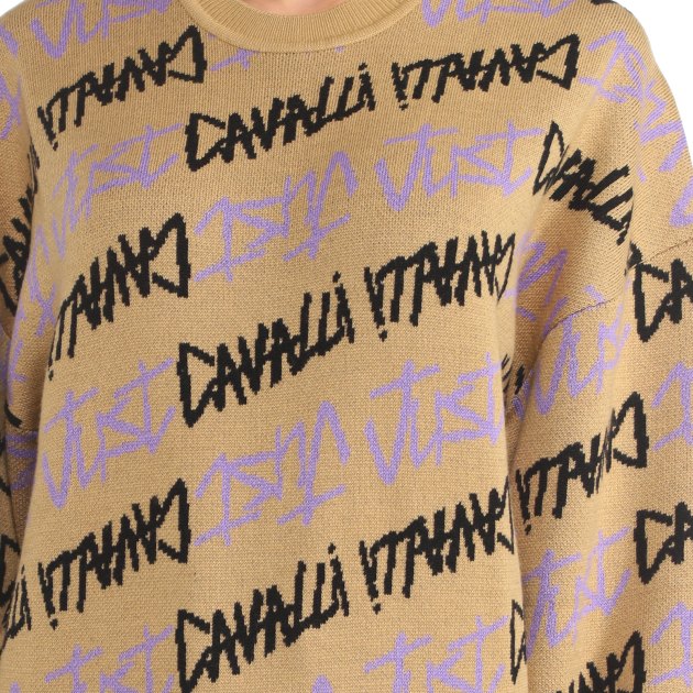 Женский джемпер JUST CAVALLI, Артикул 75PAFM18, темно-бежевый | 3622938. Ракурс 3