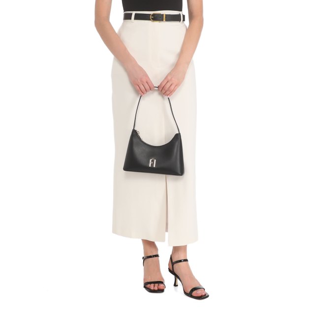 Женская сумка  FURLA, Артикул FURLA DIAMANTE MINI SHOULDER BAG, черный | 3626325. Ракурс 7
