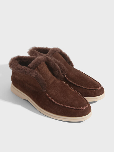 Женские высокие лоферы TENDANCE, Артикул RSHJ221A-128M, темно-коричневый | 3632433. Ракурс 2