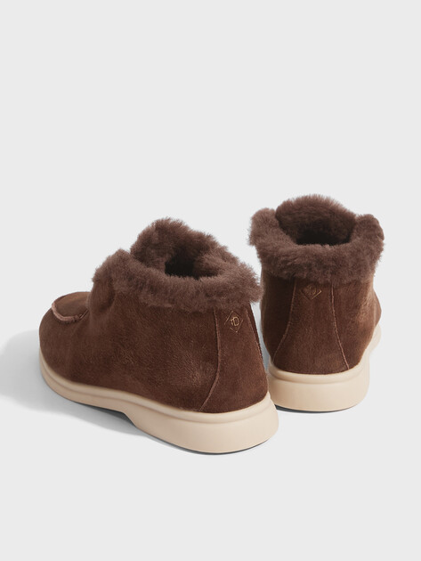 Женские высокие лоферы TENDANCE, Артикул RSHJ221A-128M, темно-коричневый | 3632433. Ракурс 5