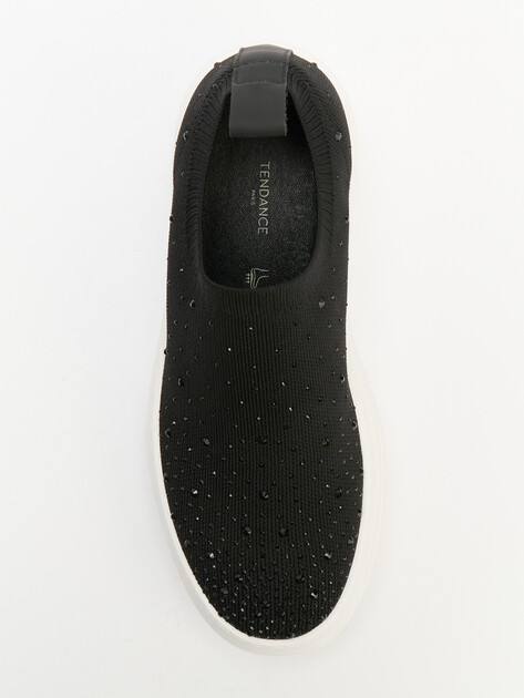 Женские слипоны TENDANCE, Артикул RSXY2900S-1, черный | 3639793. Ракурс 5