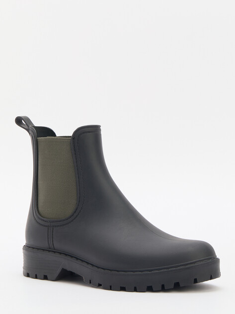 Женские резиновые ботинки TENDANCE, Артикул MK100-1, черный | 3647859. Ракурс 3 Женские резиновые ботинки TENDANCE, Артикул MK100-1, черный | 3647859. Ракурс 3