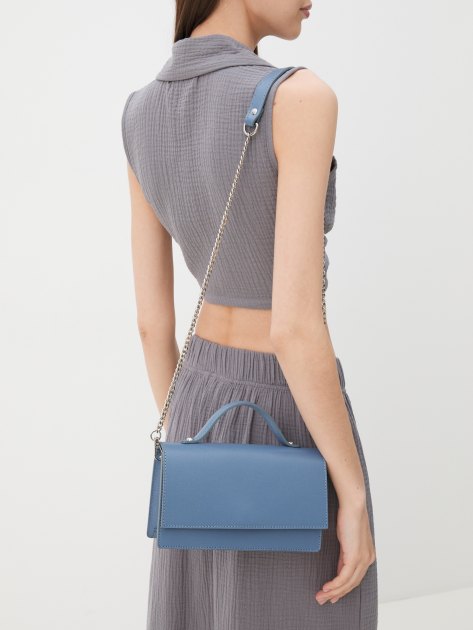 Женская сумка с ручкой DIVA`S BAG GIOIA, Артикул R2371/2, серо-голубой | 3648967. Ракурс 2 Женская сумка с ручкой DIVA`S BAG GIOIA, Артикул R2371/2, серо-голубой | 3648967. Ракурс 2