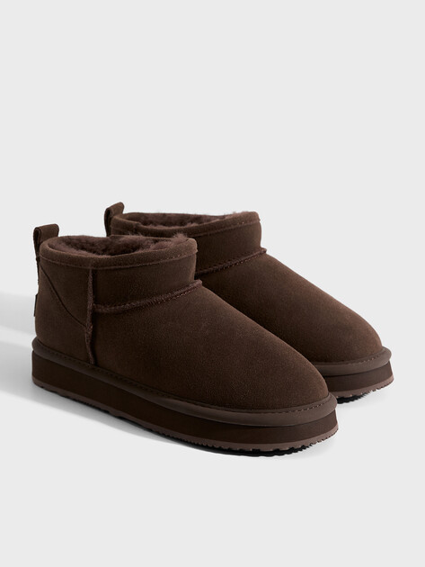 Женские угги TENDANCE, Артикул KX-2307-01, темно-коричневый | 3660519. Ракурс 3