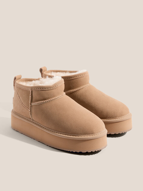 Женские угги TENDANCE, Артикул KX-2303-01, бежевый | 3660535. Ракурс 2