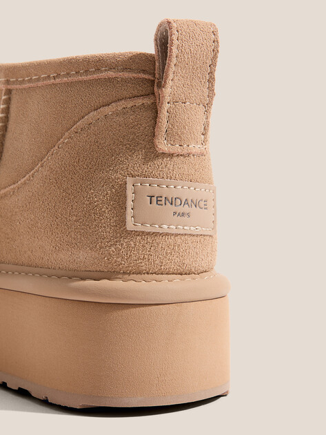 Женские угги TENDANCE, Артикул KX-2303-01, бежевый | 3660535. Ракурс 3