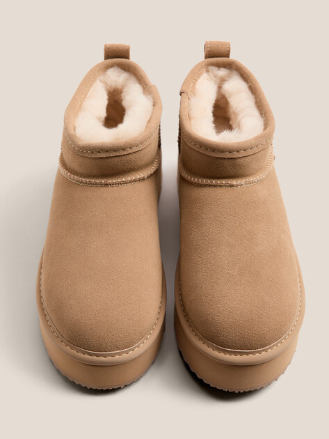 Женские угги TENDANCE, Артикул KX-2303-01, бежевый | 3660535. Ракурс 4