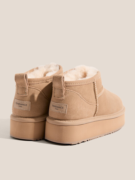 Женские угги TENDANCE, Артикул KX-2303-01, бежевый | 3660535. Ракурс 5