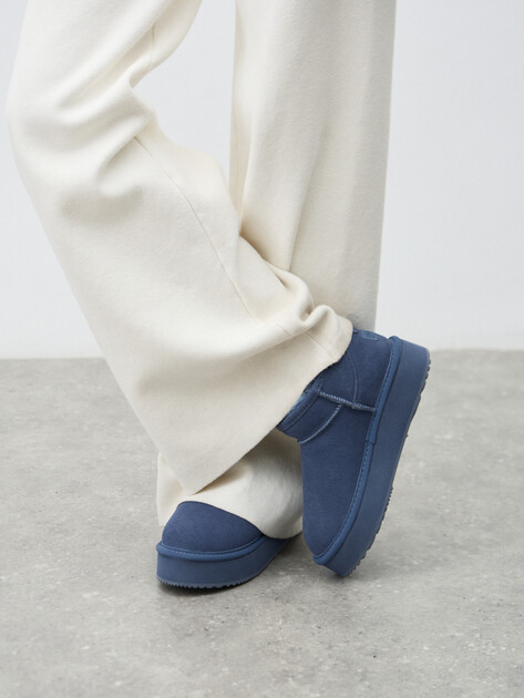 Женские угги TENDANCE, Артикул KX-2303-01, серо-синий | 3660540. Ракурс 6