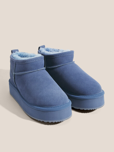 Женские угги TENDANCE, Артикул KX-2303-01, серо-синий | 3660540. Ракурс 2