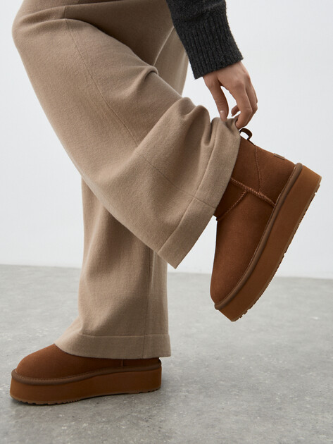 Женские угги TENDANCE, Артикул KX-2301-01, коричневый | 3660558. Ракурс 6