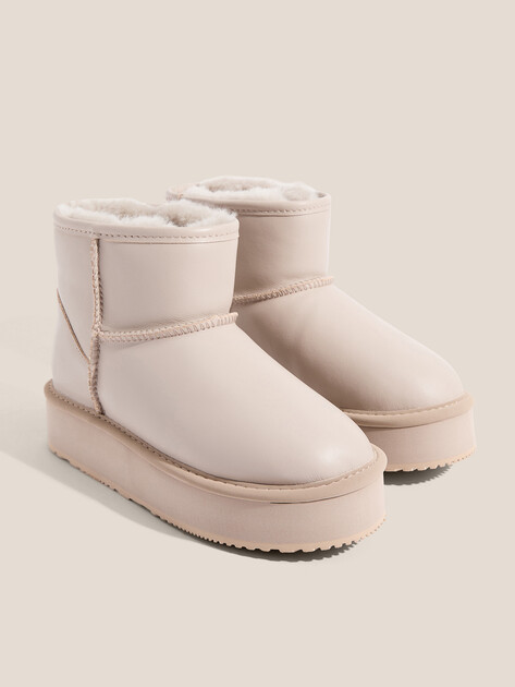 Женские угги TENDANCE, Артикул KX-2301-01, серо-бежевый | 3660570. Ракурс 2