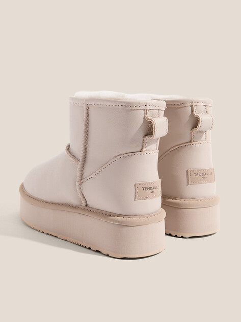 Женские угги TENDANCE, Артикул KX-2301-01, серо-бежевый | 3660570. Ракурс 5