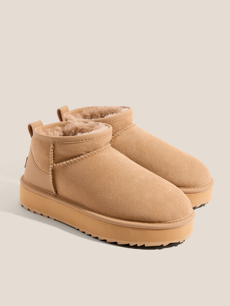 Женские угги TENDANCE, Артикул IM-RDV51, коричнево-бежевый | 3664043. Ракурс 2