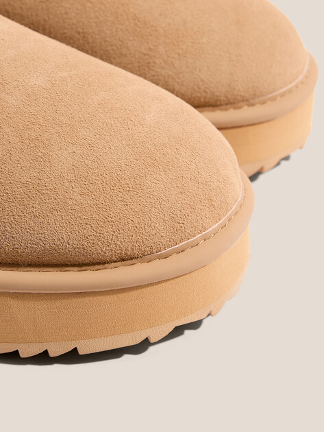 Женские угги TENDANCE, Артикул IM-RDV51, коричнево-бежевый | 3664043. Ракурс 3