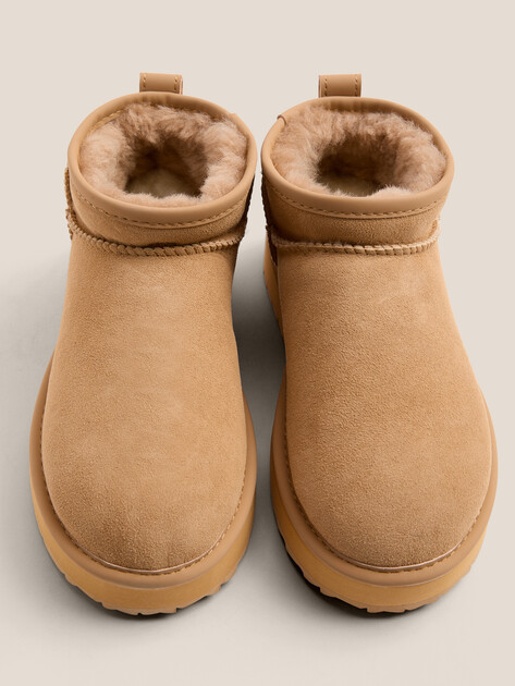 Женские угги TENDANCE, Артикул IM-RDV51, коричнево-бежевый | 3664043. Ракурс 4