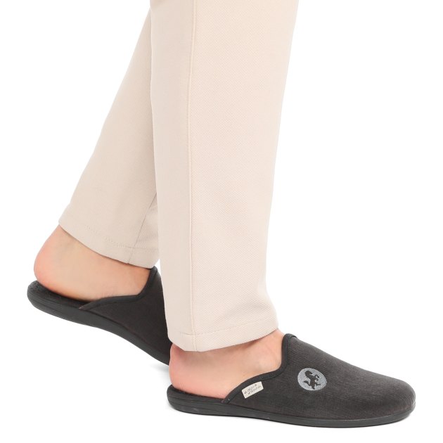 Мужская домашняя обувь LA MAISON DE L'ESPADRILLE, Артикул 6705, темно-серый | 3676119. Ракурс 4