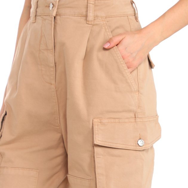 Женские джинсы джоггеры MO5CH1NO JEANS, Артикул 0328, бежевый | 3695982. Ракурс 3