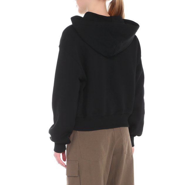 Женское худи MO5CH1NO JEANS GRAPHICS, Артикул 1717, черный | 3696048. Ракурс 2