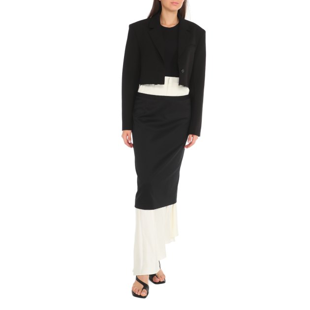 Юбка макси MM6 MAISON MARGIELA, Артикул S62ME0003, черный | 3704404. Ракурс 5