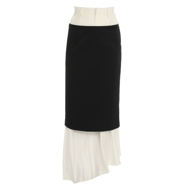 Юбка макси MM6 MAISON MARGIELA, Артикул S62ME0003, черный | 3704404. Ракурс 4