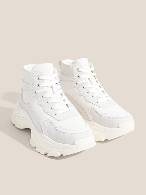 Женские высокие кроссовки TENDANCE, Артикул AN8683-2, белый | 3706575. Ракурс 2