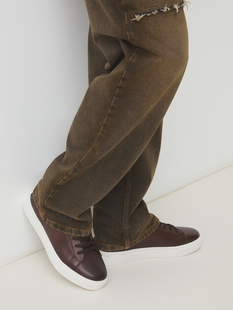 Мужские кеды TENDANCE, Артикул TM2820-6, коричневый | 3715774. Ракурс 2