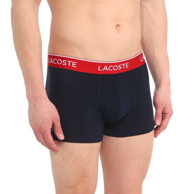 Мужские трусы 3 шт. LACOSTE 5H3401, Артикул 5H3401, темно-синий | 3717450. Ракурс 7