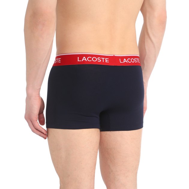 Мужские трусы 3 шт. LACOSTE 5H3401, Артикул 5H3401, темно-синий | 3717450. Ракурс 2