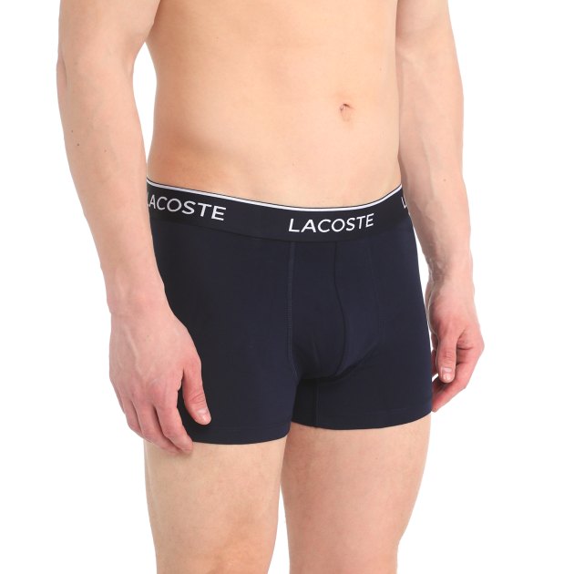 Мужские трусы 3 шт. LACOSTE 5H3401, Артикул 5H3401, темно-синий | 3717450. Ракурс 3