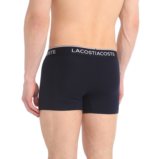 Мужские трусы 3 шт. LACOSTE 5H3401, Артикул 5H3401, темно-синий | 3717450. Ракурс 4