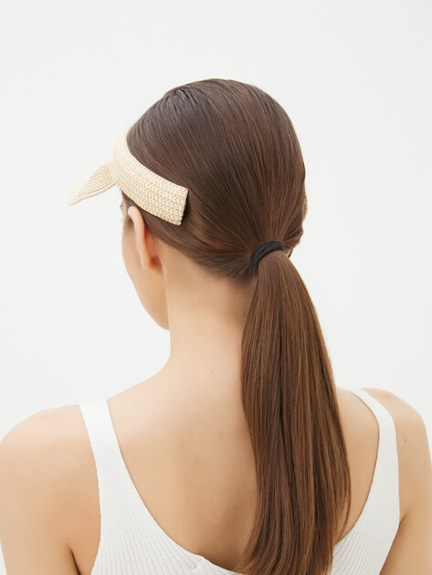 Женский козырек TENDANCE, Артикул HC-PAPER03, бежевый | 3726716. Ракурс 2 Женский козырек TENDANCE, Артикул HC-PAPER03, бежевый | 3726716. Ракурс 2