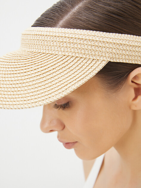 Женский козырек TENDANCE, Артикул HC-PAPER03, бежевый | 3726716. Ракурс 3 Женский козырек TENDANCE, Артикул HC-PAPER03, бежевый | 3726716. Ракурс 3
