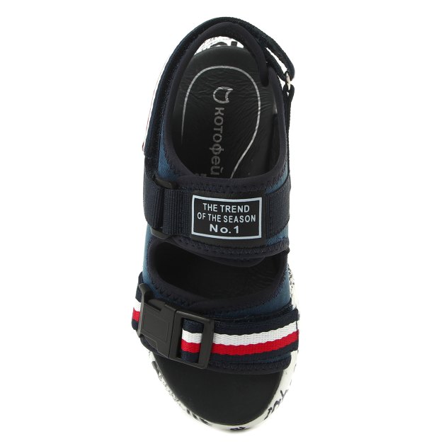 Детские сандалии КОТОФЕЙ, Артикул 424004-21, темно-синий | 3732092. Ракурс 2