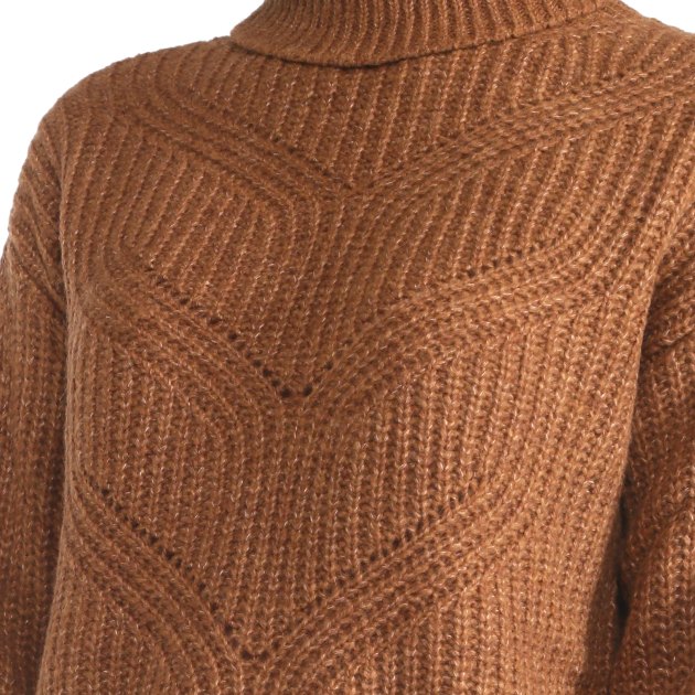 Женский свитер MARCIANO BY GUESS MICHELLE HIGH NECK SWTR, Артикул 3BGR195785Z, коричневый | 3734083. Ракурс 3