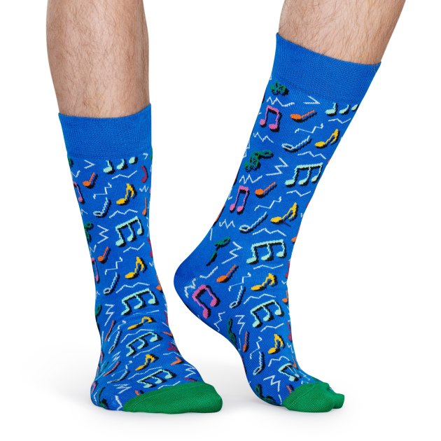 Носки HAPPY SOCKS, Артикул CITY JAZZ SOCK CTJ01, голубой | 3734790. Ракурс 3