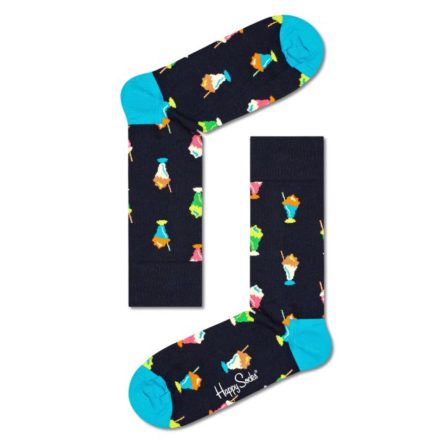 Носки HAPPY SOCKS, Артикул Milkshake Sock MSS01, черный | 3734905. Ракурс 2